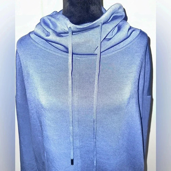 Jones New York Cowl Neck Drawstring Long Sleeve Pullover Top - Picture 3 of 7